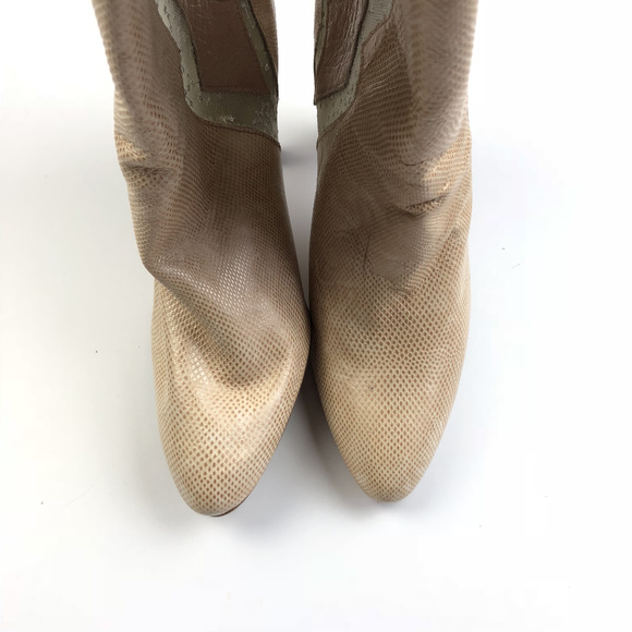 Vintage 80's Sacha London Pink Mesh Heel Boots - Picture 5 of 8